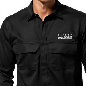 camisa de trabajo en gabardina para uniformes